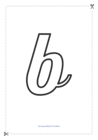 figuras com a letra b para imprimir