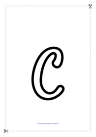 figuras com a letra c para imprimir