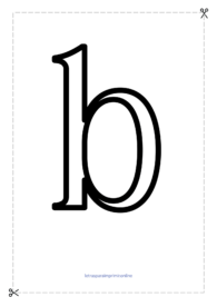imagens com a letra b para imprimir