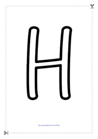imagens com a letra h para imprimir