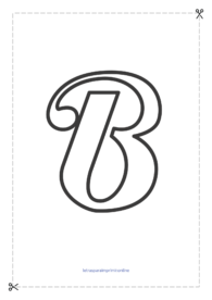 letra b para imprimir