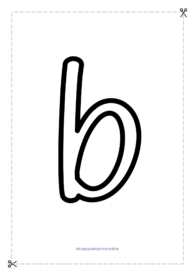 letra b para imprimir grande