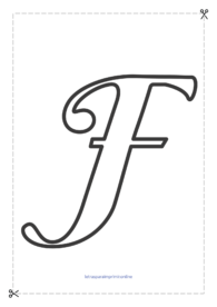 letra f para imprimir