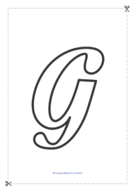 letra g para imprimir