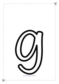 letra g para imprimir grande