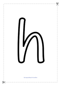 letra h para imprimir grande