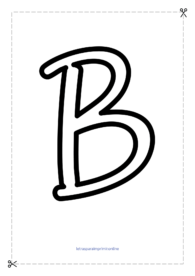 letras b para imprimir