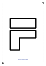 letras f para imprimir