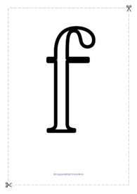 letras para imprimir f